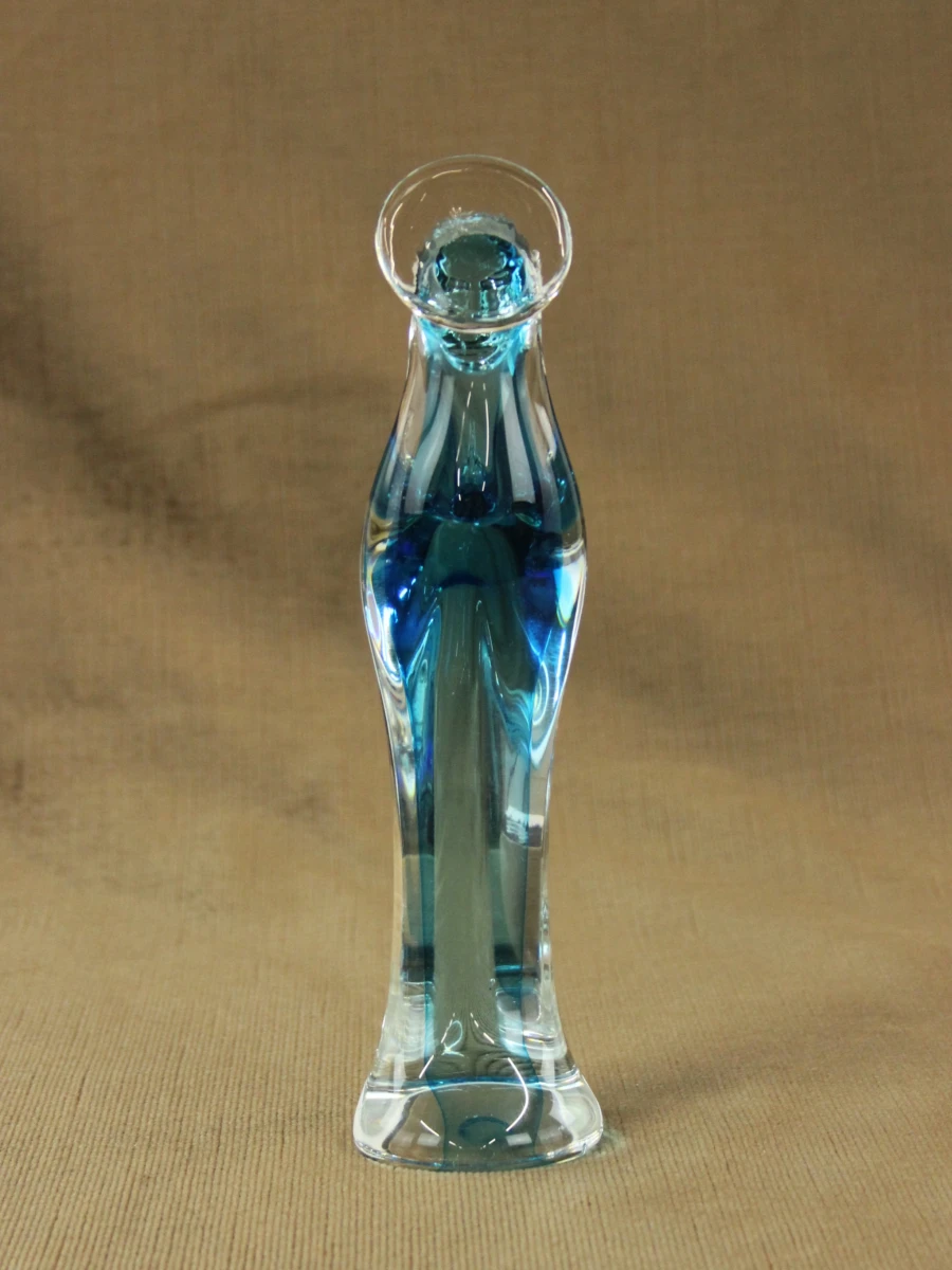 Madonna (Heilige Maagd Maria) beeld van handgeblazen glas. - foto 4