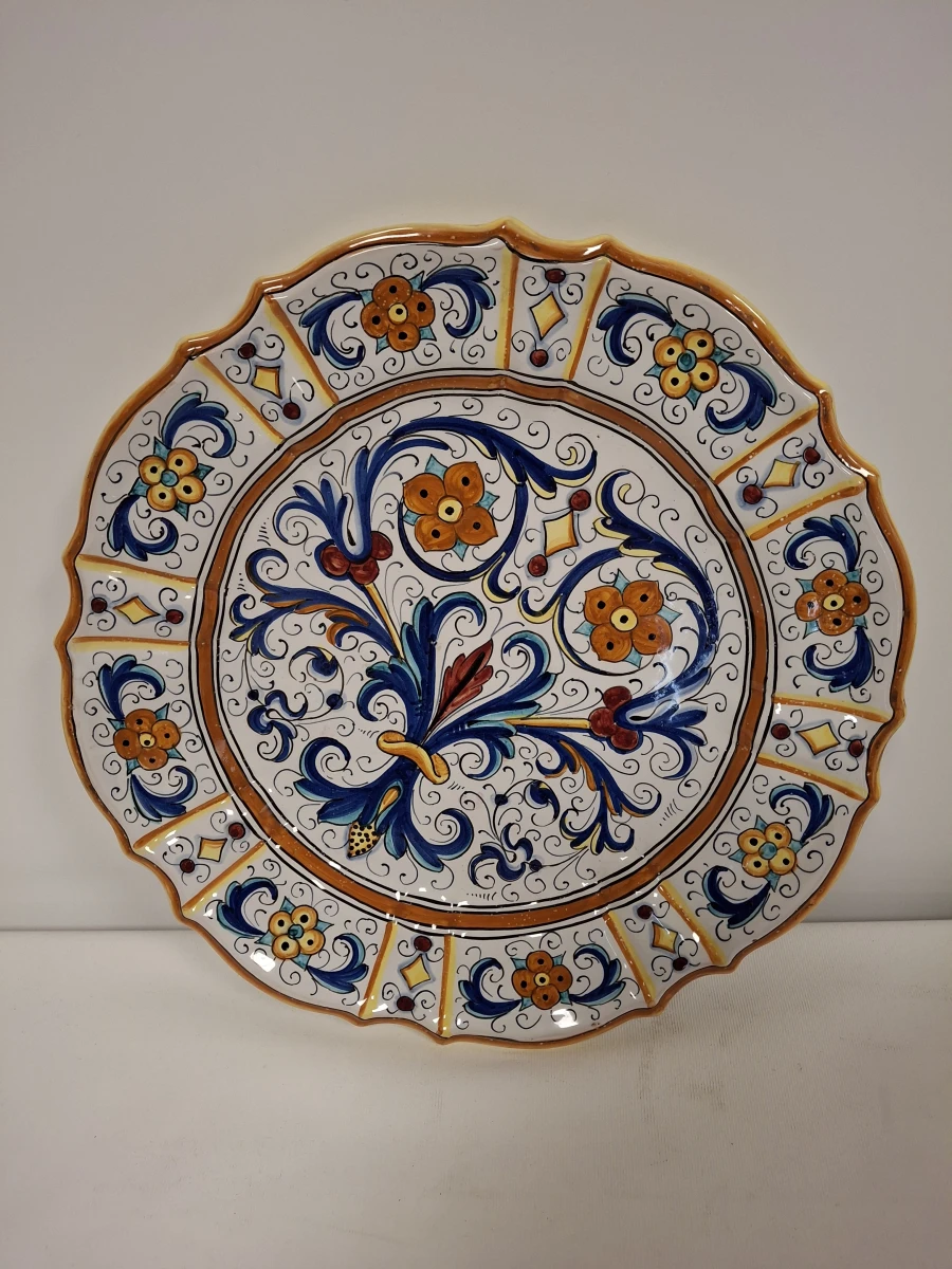 Keramische pot met deksel en bord van Mari C Deruta Italy - foto 6