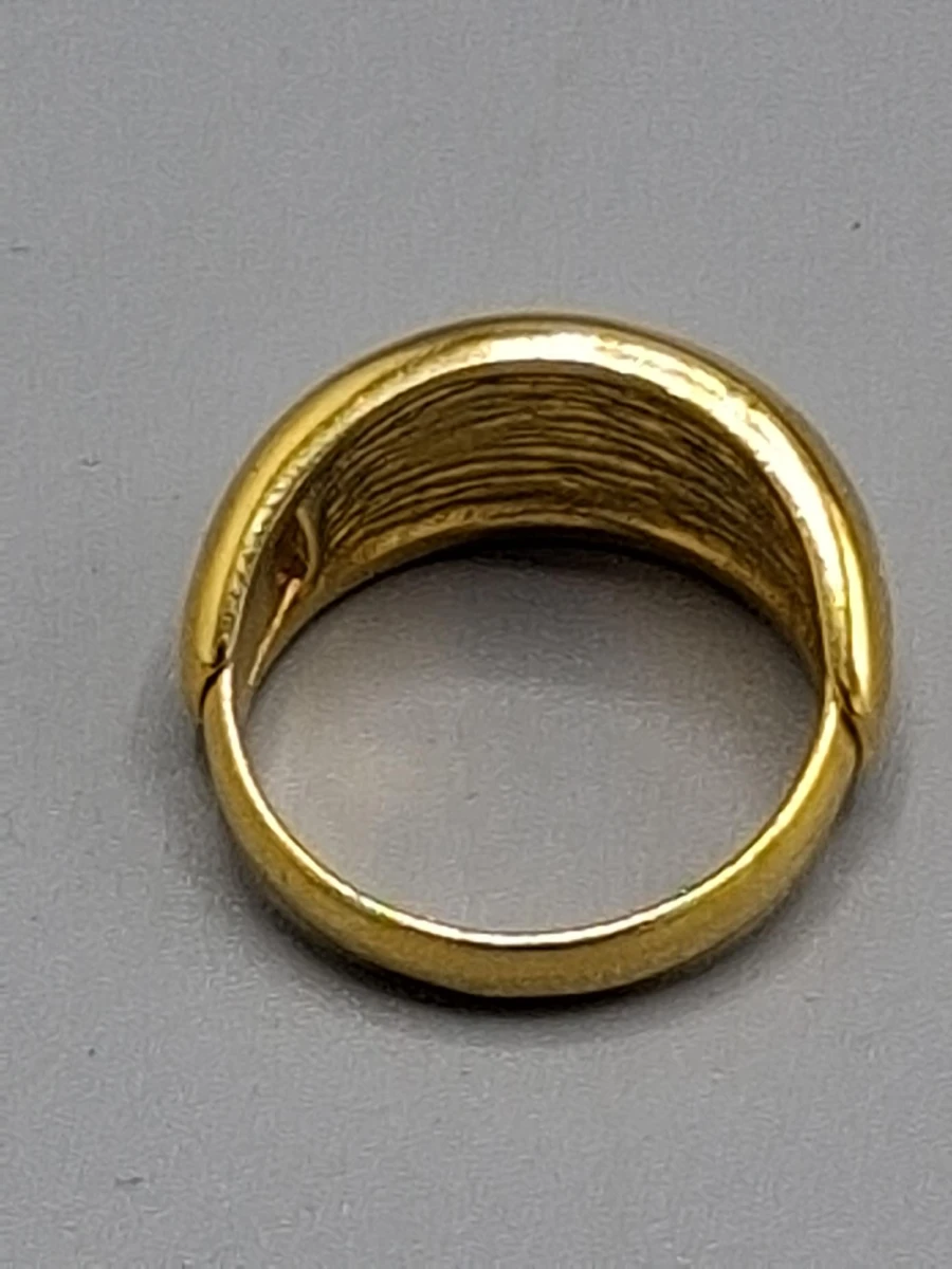 Vintage Yves Rocher vergulde Dôme ring - foto 2