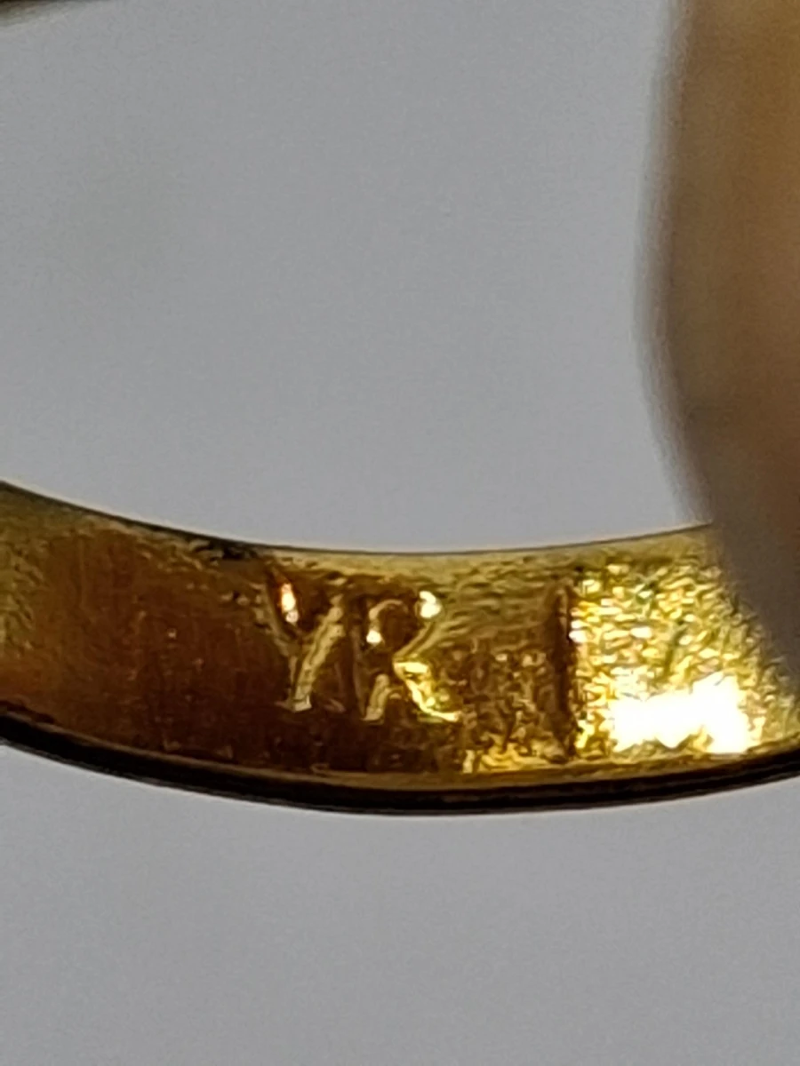 Vintage Yves Rocher vergulde Dôme ring - foto 3