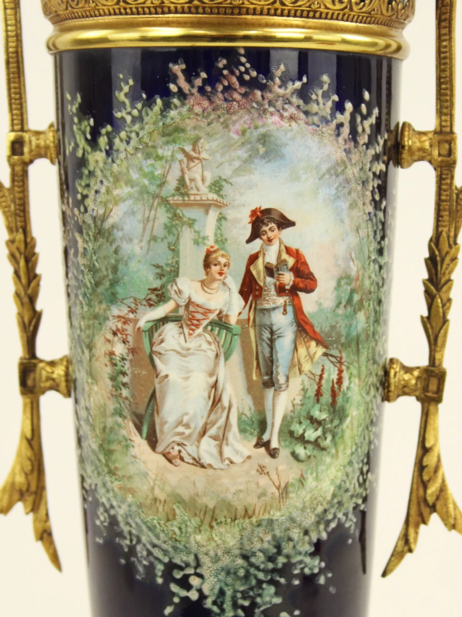 Decoratieve vaas in Franse Sèvres-stijl - foto 4