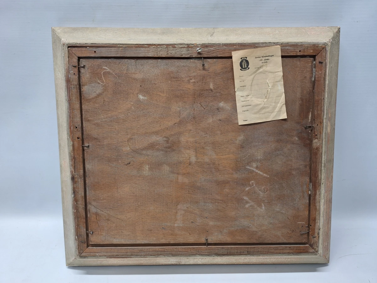 Olieverfschilderij van een berglandschap met kapel - Eugène Delécluse (1882-1972) - foto 7