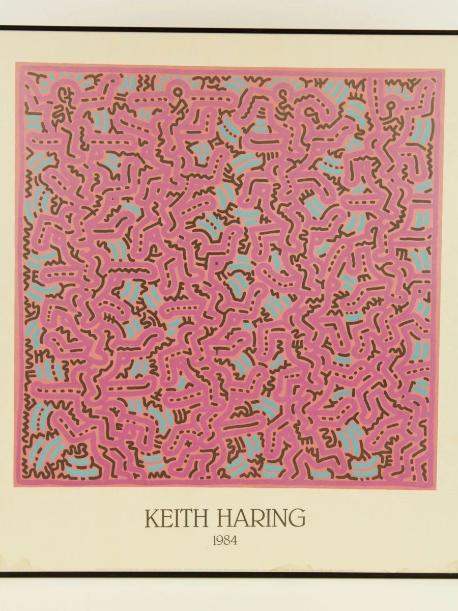 Keith Haring – Grafisch werk / Offsetlithografie (1986) – Ingelijst - foto 2