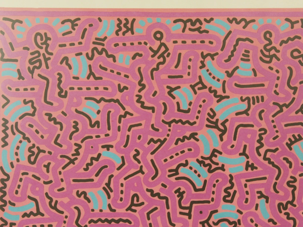 Keith Haring – Grafisch werk / Offsetlithografie (1986) – Ingelijst - foto 6