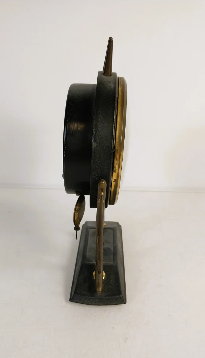 Plato design schouwklok of tafelklok – jaren 50/60 – mechanisch - foto 6