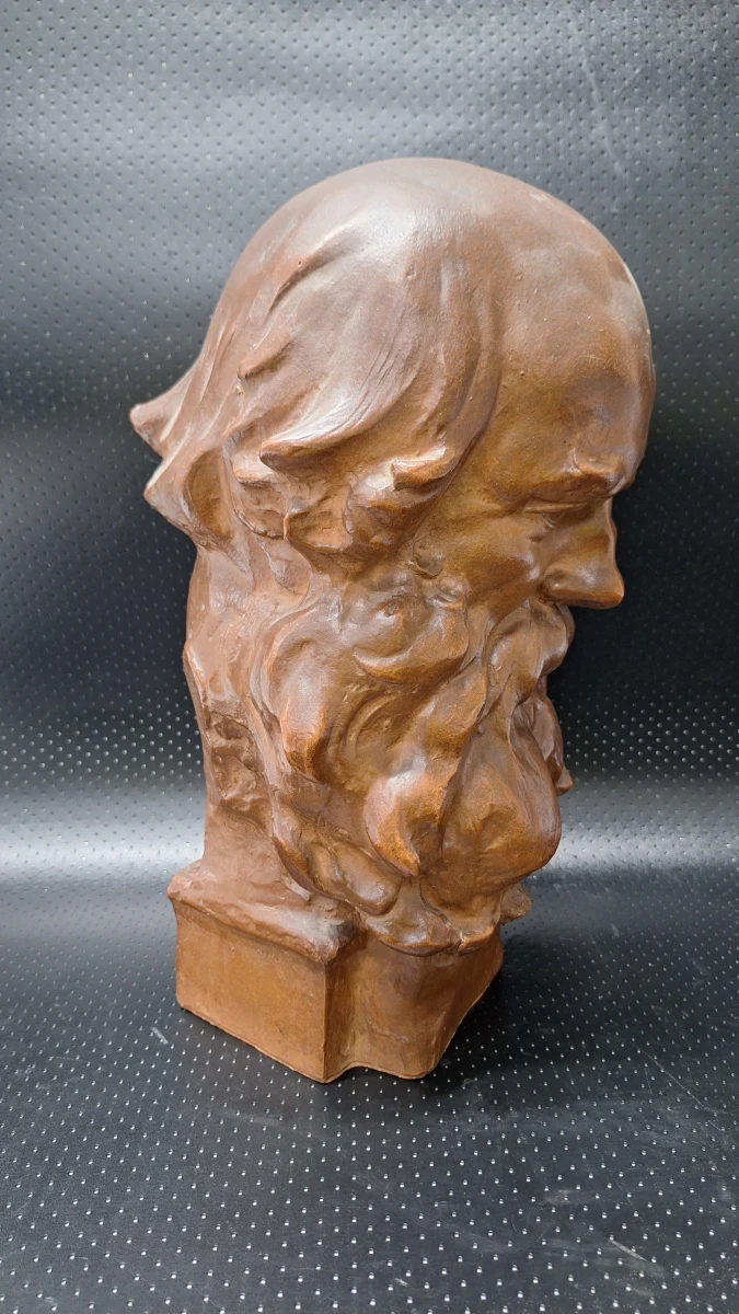 Terracotta buste van man met baard door Victor de Haen - foto 8