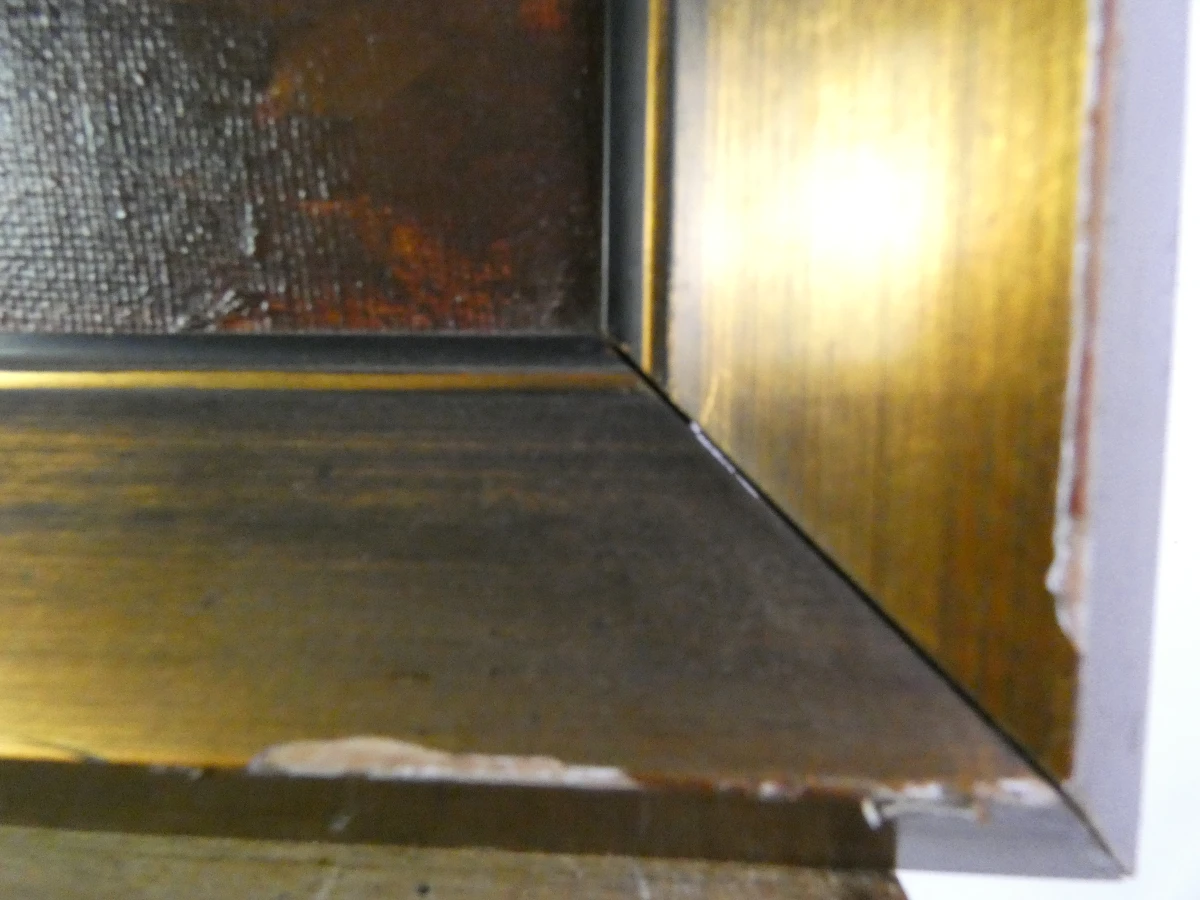 Olieverfschilderij Kippen op het Erf – János Rákosi Uitz (Vermoedelijk) - foto 13