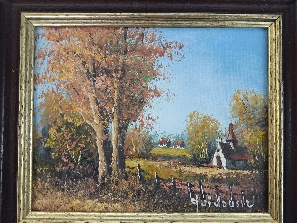 "Herfsttafereel" van Gaston Quidousse - foto 2