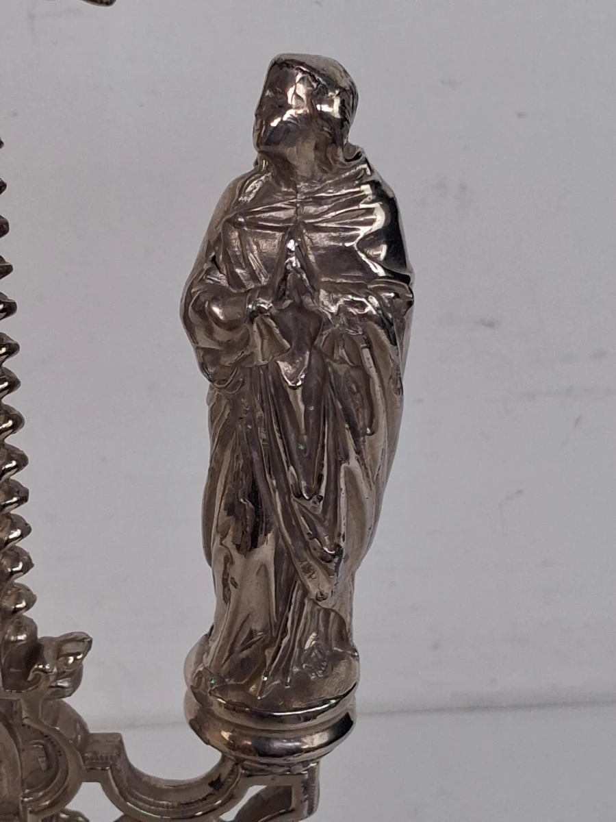 Antiek Frans altaarkruis (kruisbeeld of crucifix) in neogotische of barokstijl - foto 6