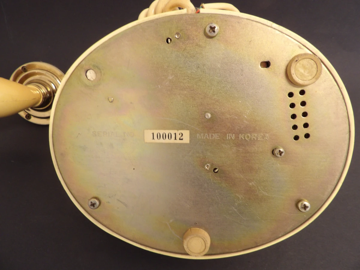 Vintage crèmekleurige bureautelefoon - foto 5