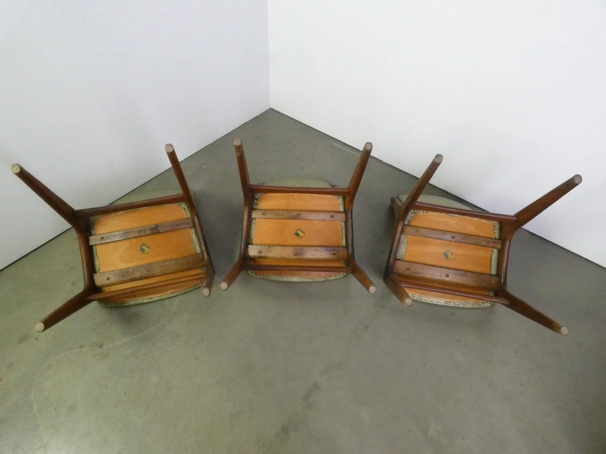 Set van 6 Mid-Century Modern Eetkamerstoelen – "Monaco" – Johannes Andersen voor Mahjongg Vlaardingen – Jaren 60 - foto 9
