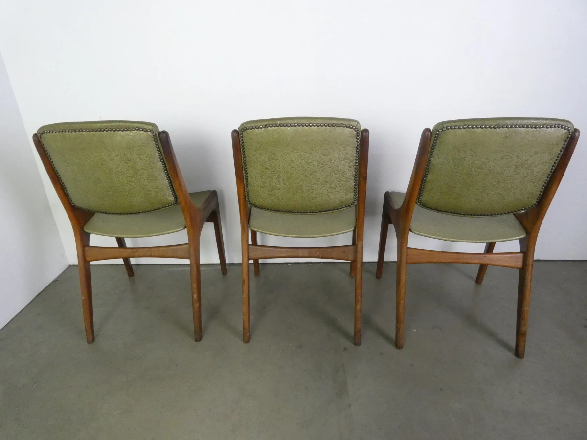 Set van 6 Mid-Century Modern Eetkamerstoelen – "Monaco" – Johannes Andersen voor Mahjongg Vlaardingen – Jaren 60 - foto 13