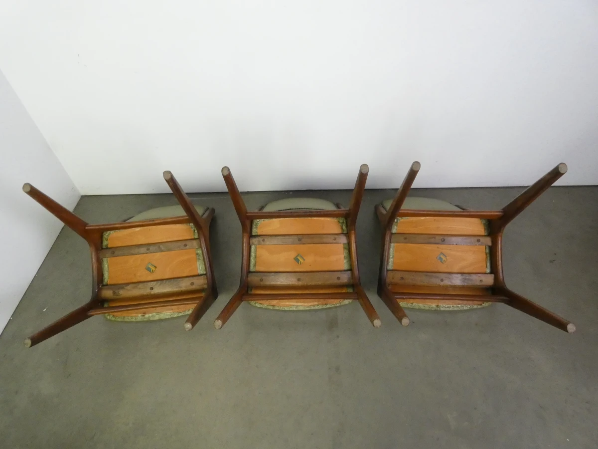 Set van 6 Mid-Century Modern Eetkamerstoelen – "Monaco" – Johannes Andersen voor Mahjongg Vlaardingen – Jaren 60 - foto 15