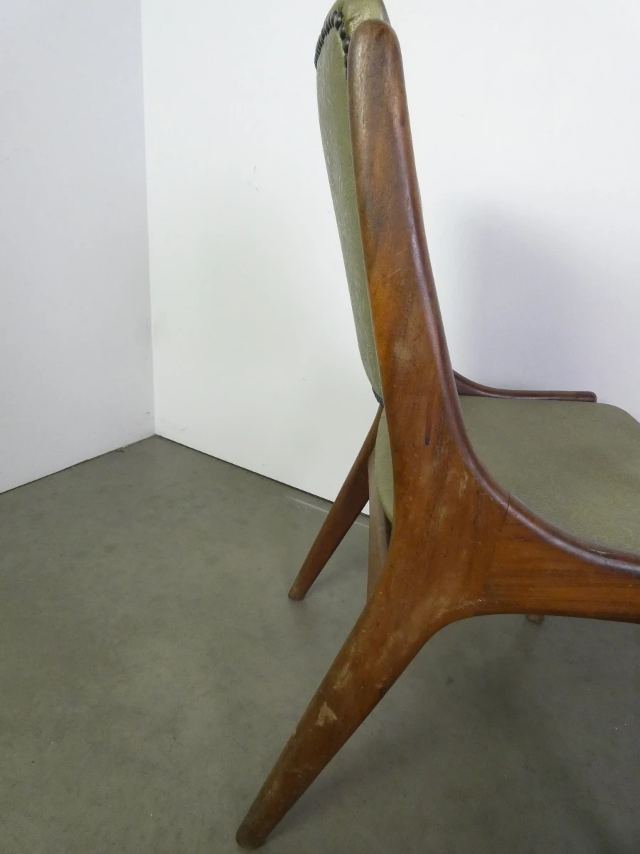 Set van 6 Mid-Century Modern Eetkamerstoelen – "Monaco" – Johannes Andersen voor Mahjongg Vlaardingen – Jaren 60 - foto 18
