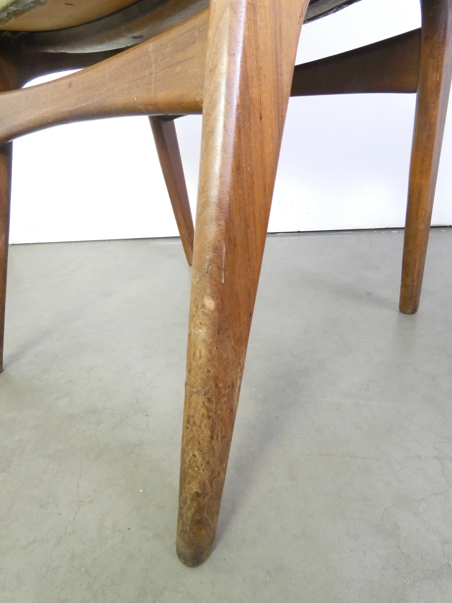 Set van 6 Mid-Century Modern Eetkamerstoelen – "Monaco" – Johannes Andersen voor Mahjongg Vlaardingen – Jaren 60 - foto 23