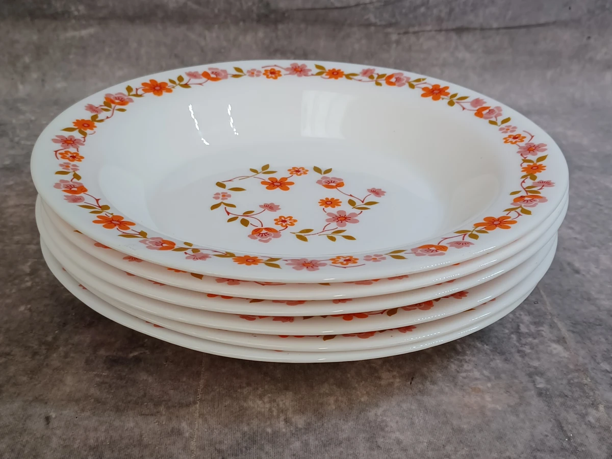 Vintage Arcopal 21-delig servies uit de jaren 70 - Scania decor - foto 19