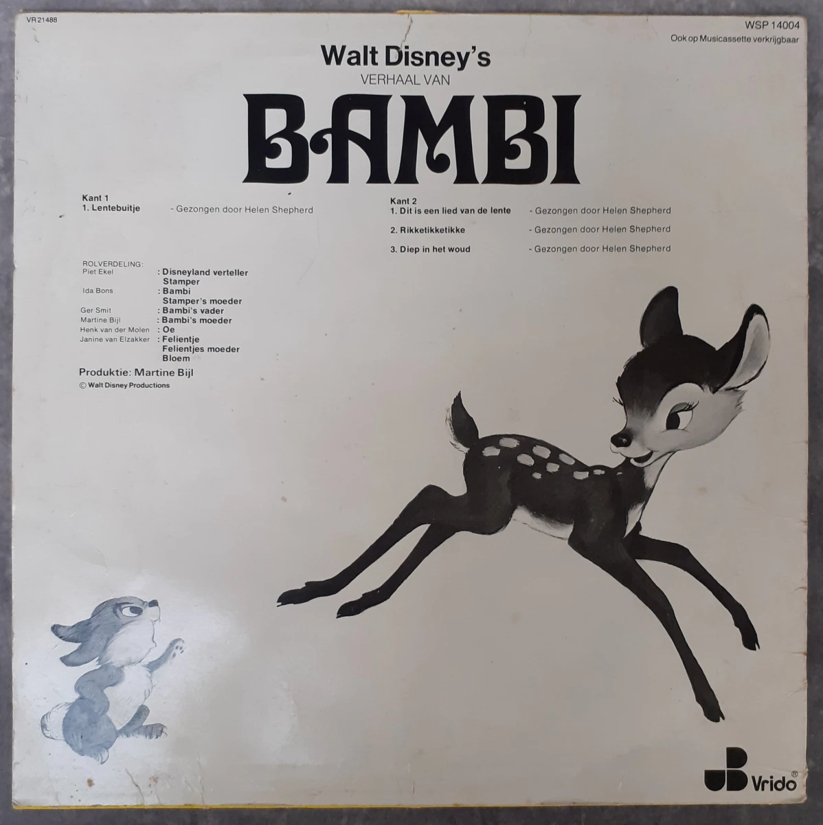 Vinyl: Set Van Vijf Originele Walt Disney Albums - foto 3