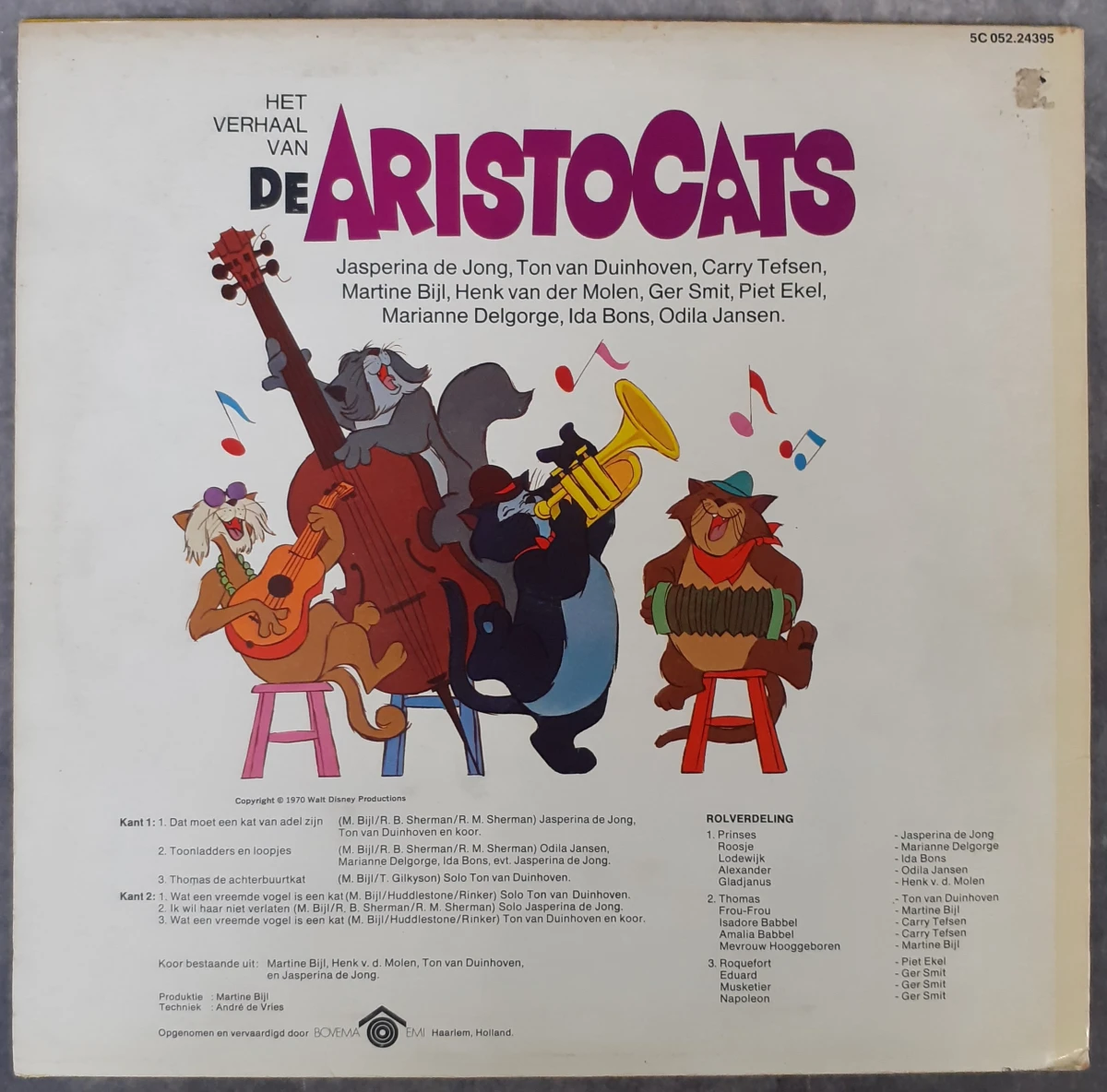Vinyl: Set Van Vijf Originele Walt Disney Albums - foto 9