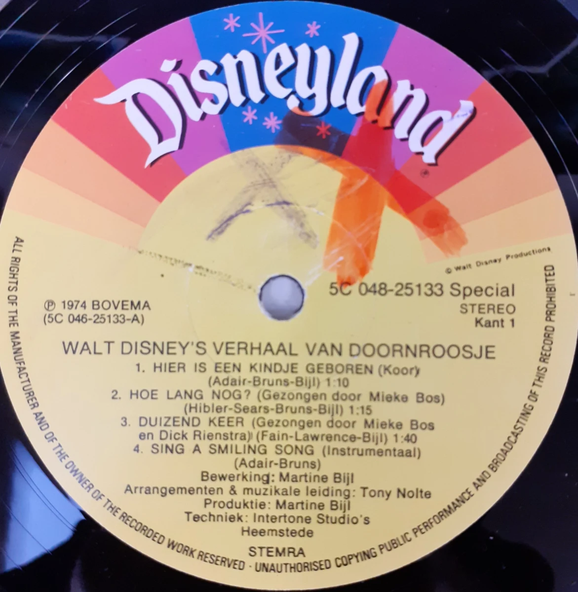 Vinyl: Set Van Vijf Originele Walt Disney Albums - foto 13