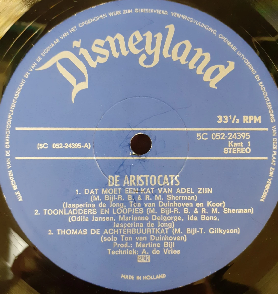 Vinyl: Set Van Vijf Originele Walt Disney Albums - foto 10