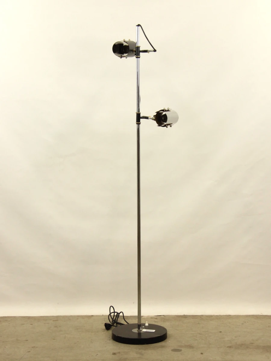 Vintage Industriële Vloerlamp – 2 Spots – Jaren '60/'70 Space Age - foto 2