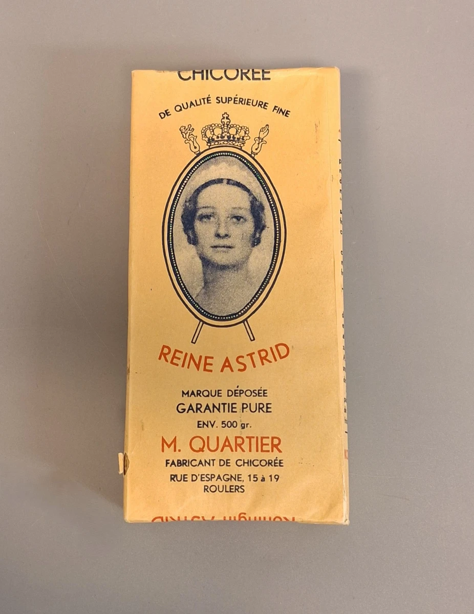 Vintage verpakking van chicoreipoeder 'Reine Astrid' - foto 6