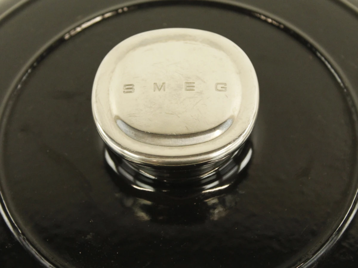 Smeg gietijzeren braadpan 22 liter zwart - foto 6