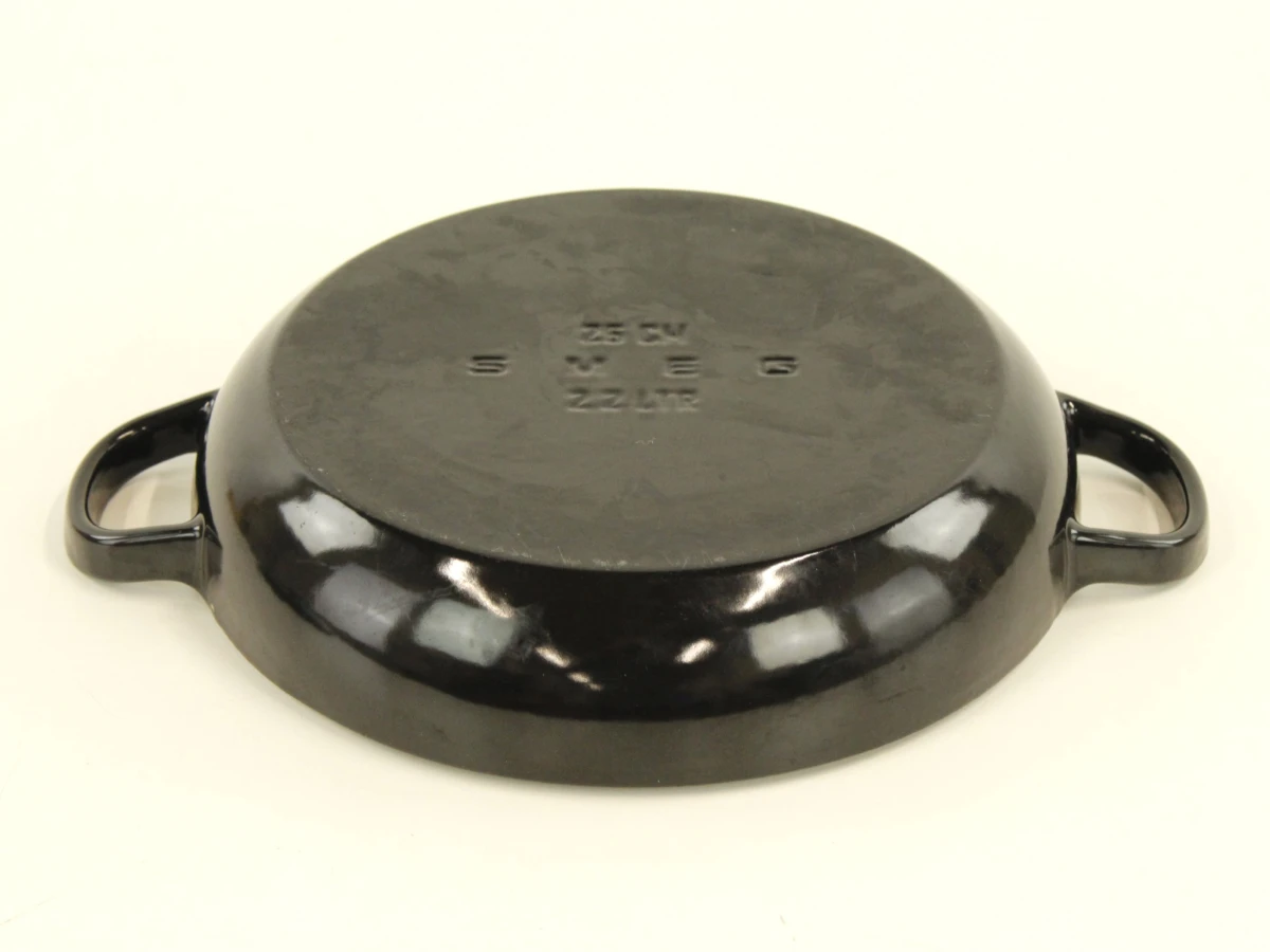 Smeg gietijzeren braadpan 22 liter zwart - foto 4
