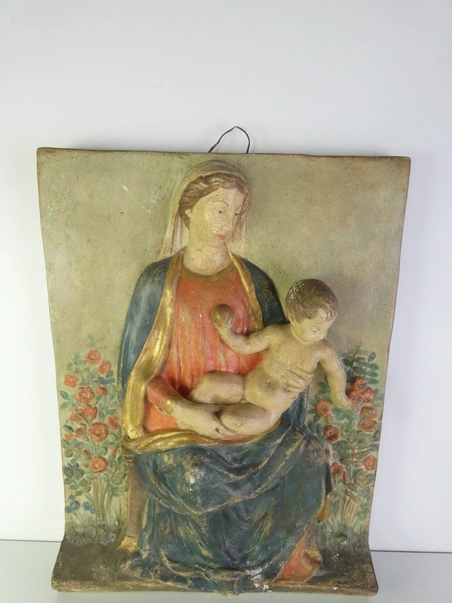 Religieuze wanddecoratie Maria met kind - foto 2