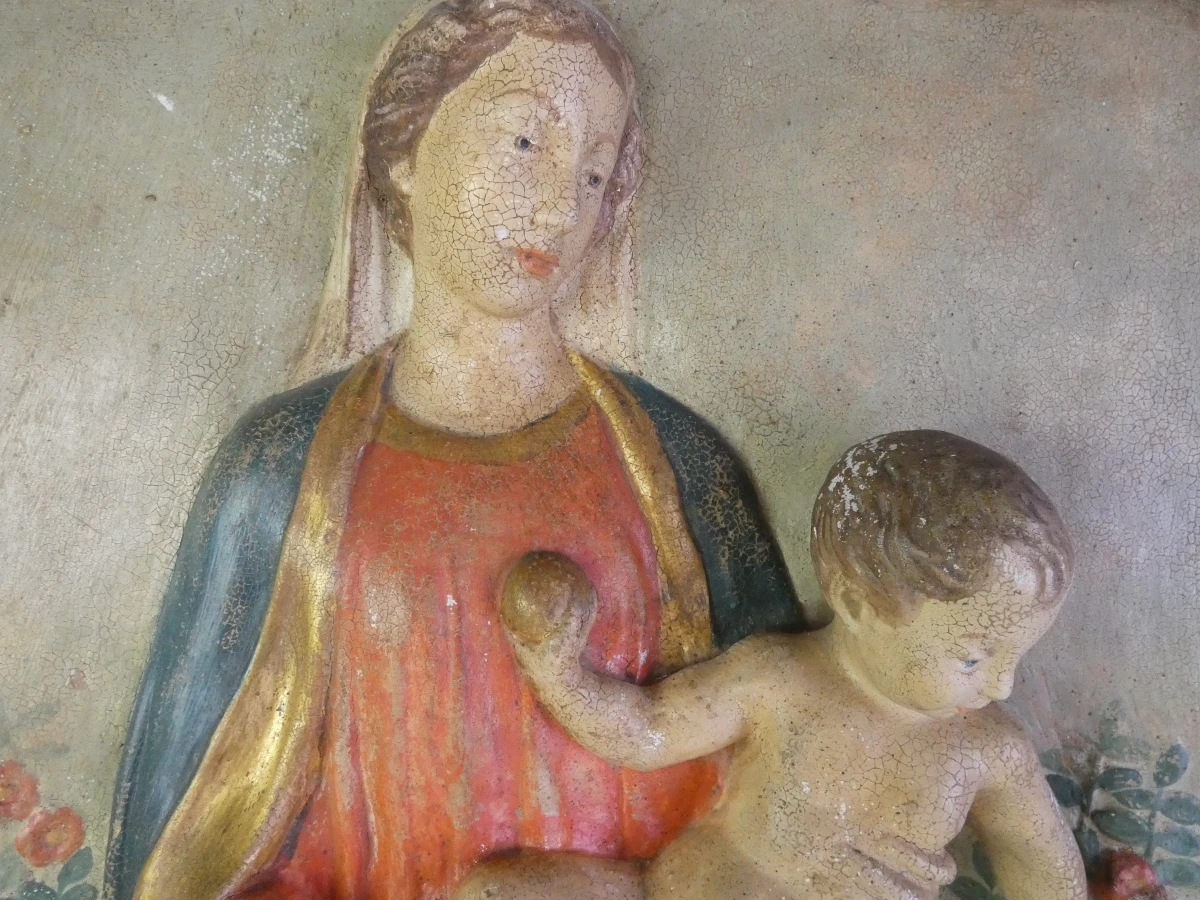 Religieuze wanddecoratie Maria met kind - foto 3