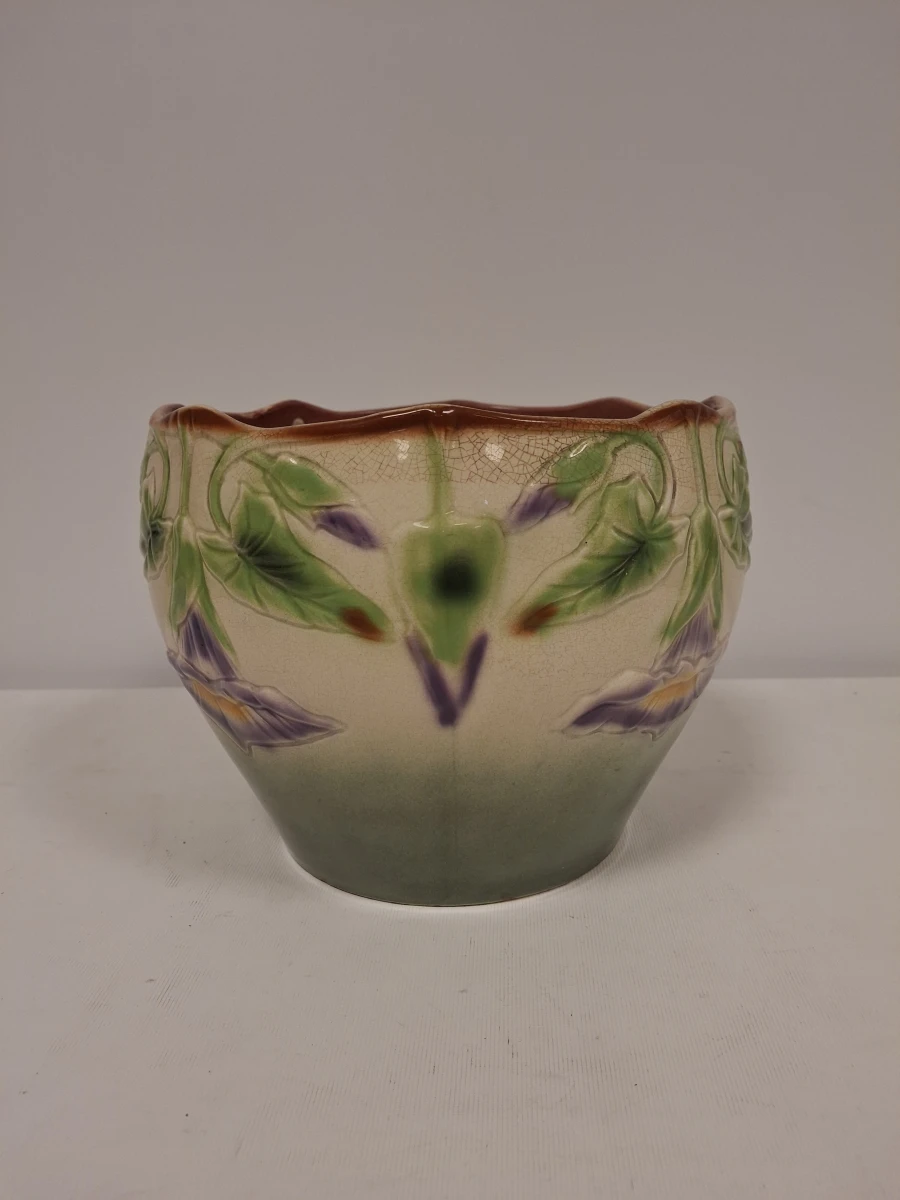 Art Nouveau bloempot met bloemenmotief - foto 3