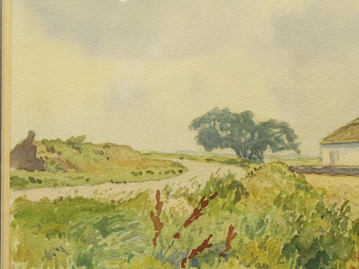 Ad Blok van der Velden (1913–1980) – aquarel "Texel", 1949 - foto 5
