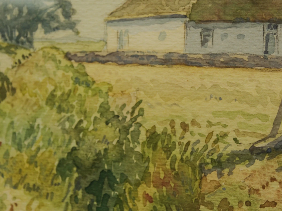 Ad Blok van der Velden (1913–1980) – aquarel "Texel", 1949 - foto 8