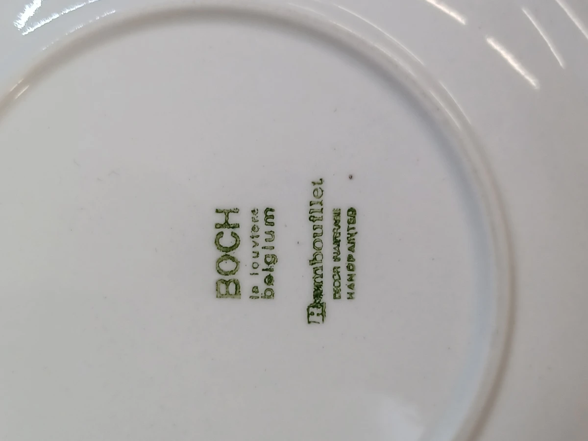 13-delig Boch Rambouillet servies met 6 kopjes, 6 borden en een ovalen serveerschaal - foto 13