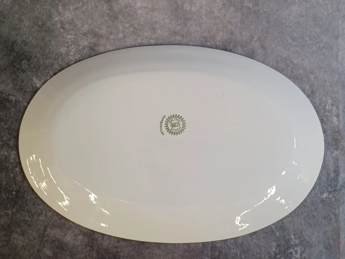 13-delig Boch Rambouillet servies met 6 kopjes, 6 borden en een ovalen serveerschaal - foto 8