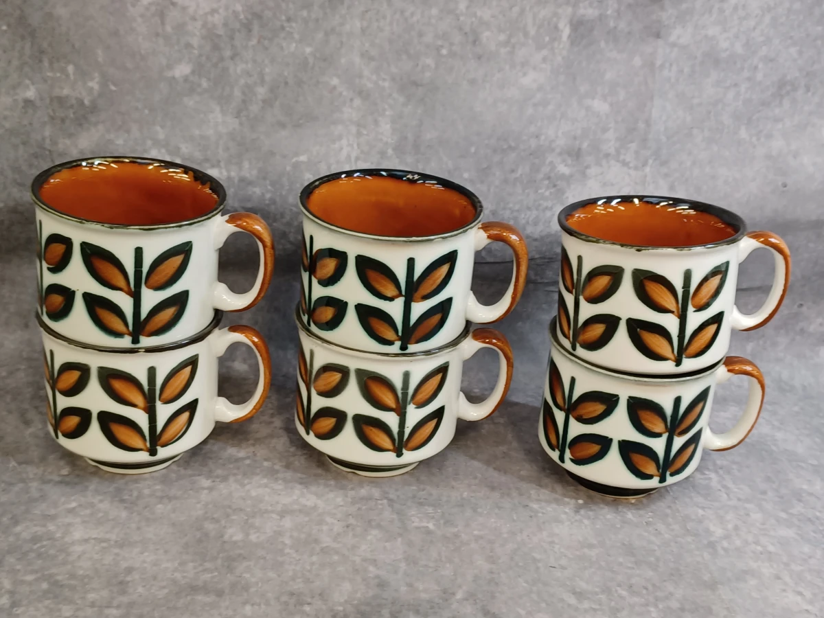 13-delig Boch Rambouillet servies met 6 kopjes, 6 borden en een ovalen serveerschaal - foto 5