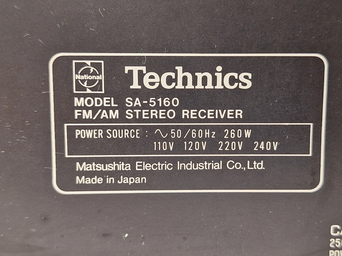 Vintage Technics SA-5160 Stereo Receiver (1976) - Getest & Werkend - foto 3