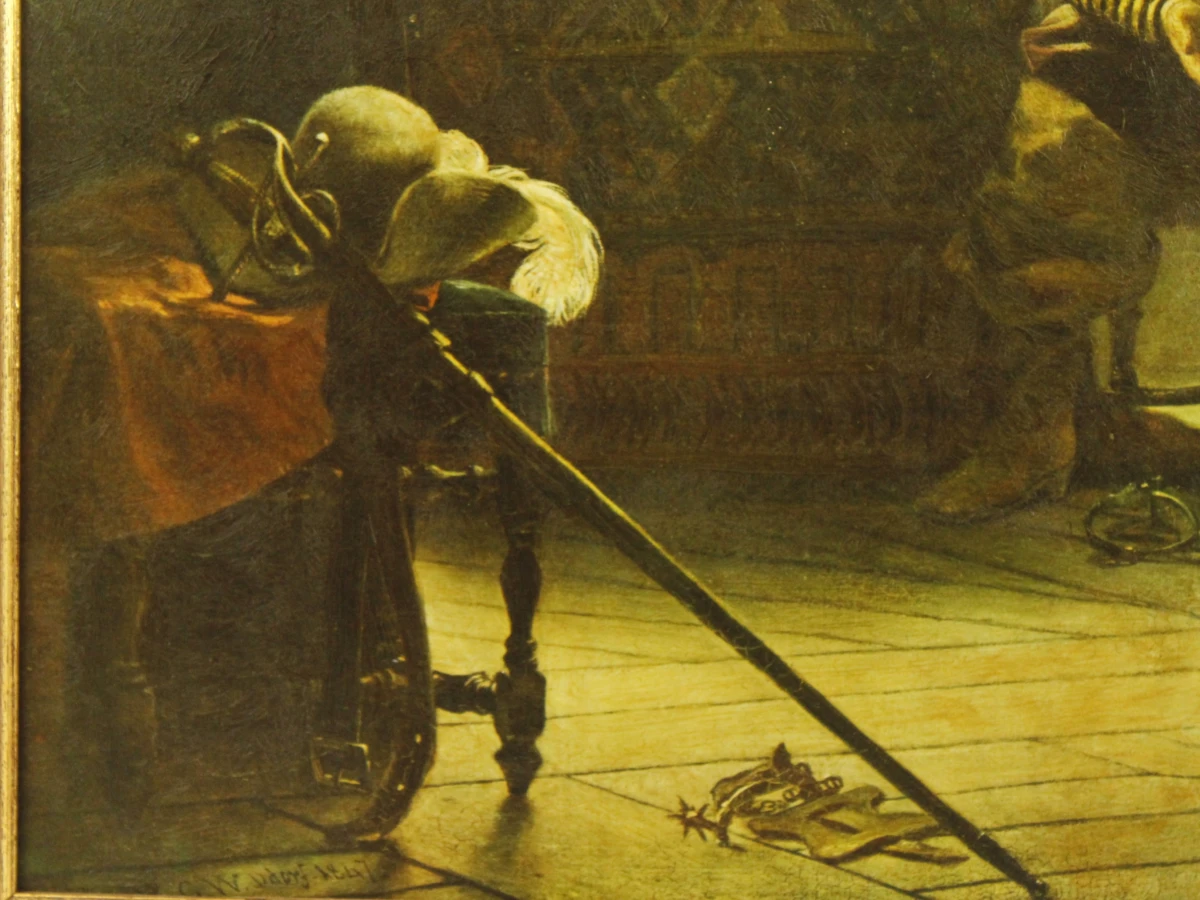 Reproductie "The Cavalier's Return (the first steps)" – Richard Caton Woodville (1847) - foto 6