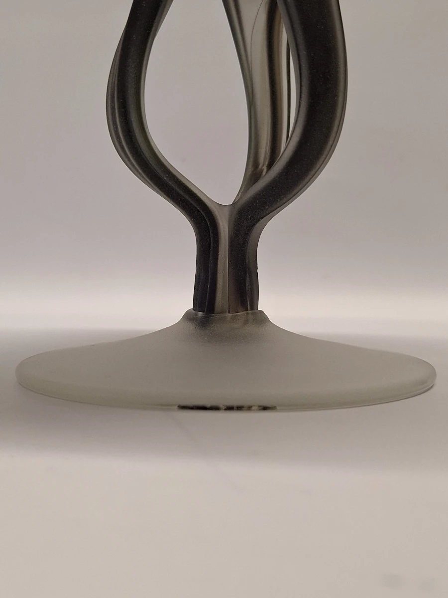 Art deco glazen schaal op voet in de stijl van Jozefina Krosno. - foto 6