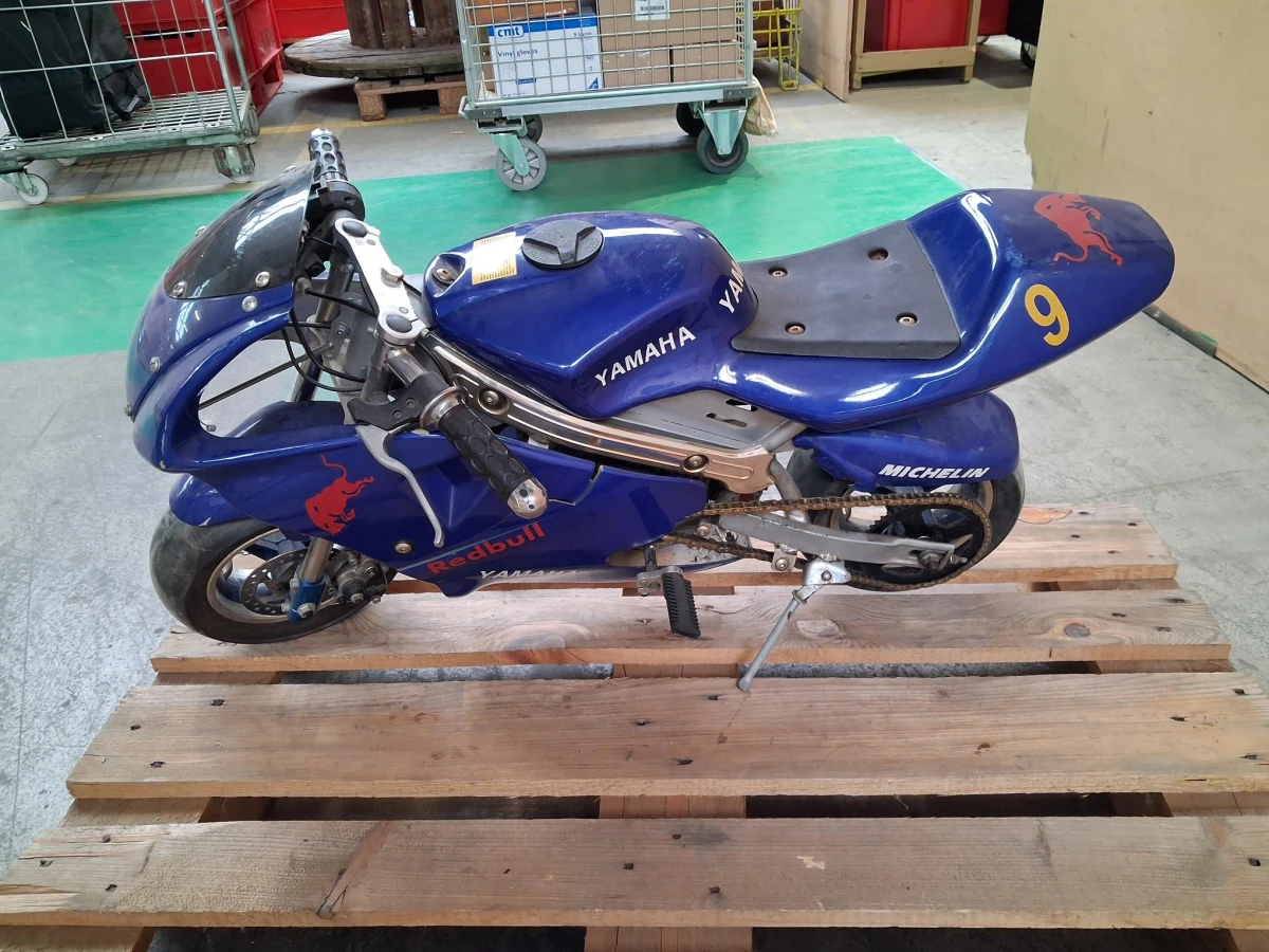 Blauwe mini pocketbike - foto 2