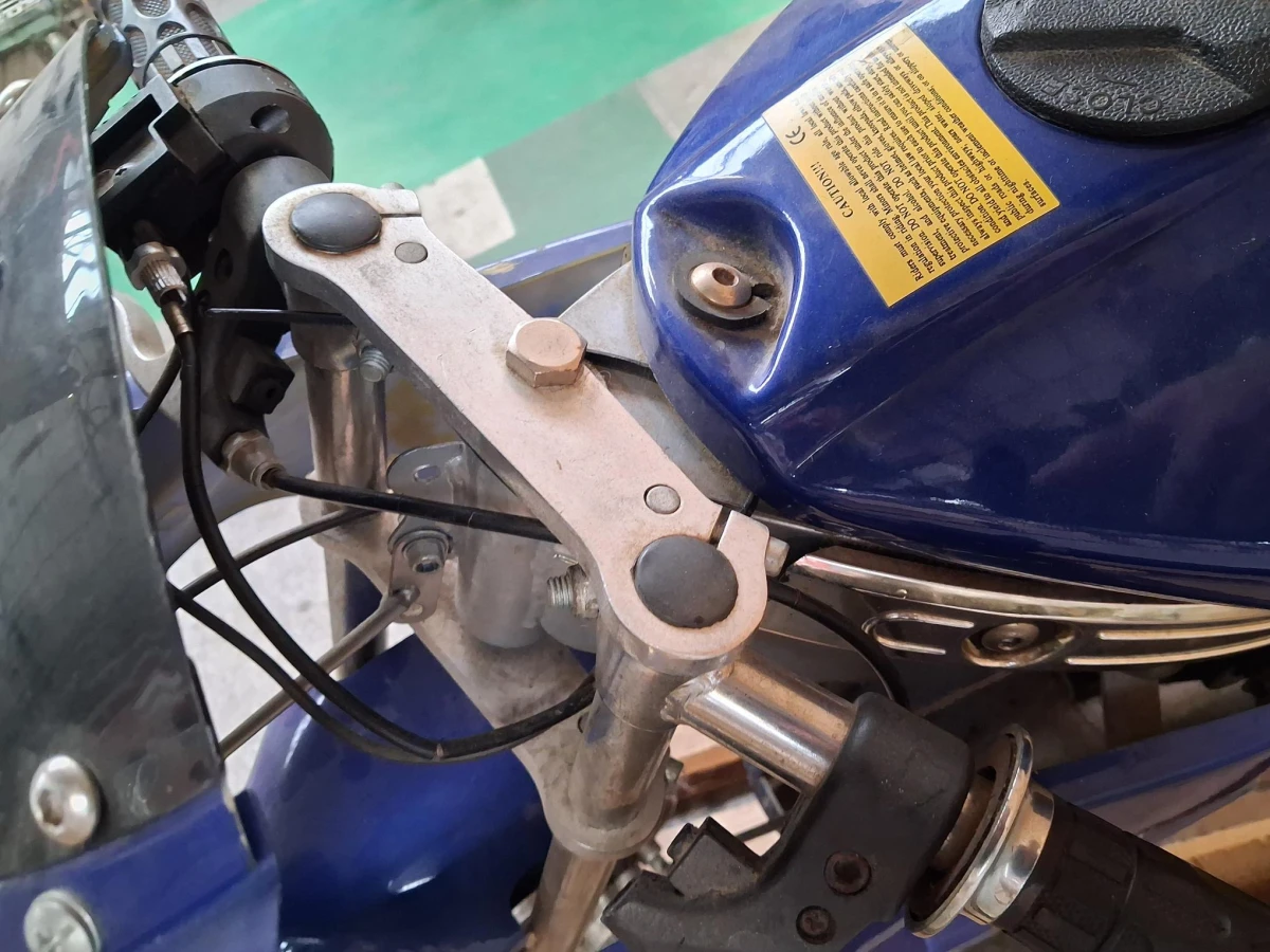 Blauwe mini pocketbike - foto 9