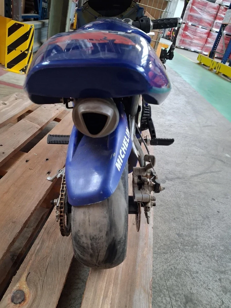 Blauwe mini pocketbike - foto 5