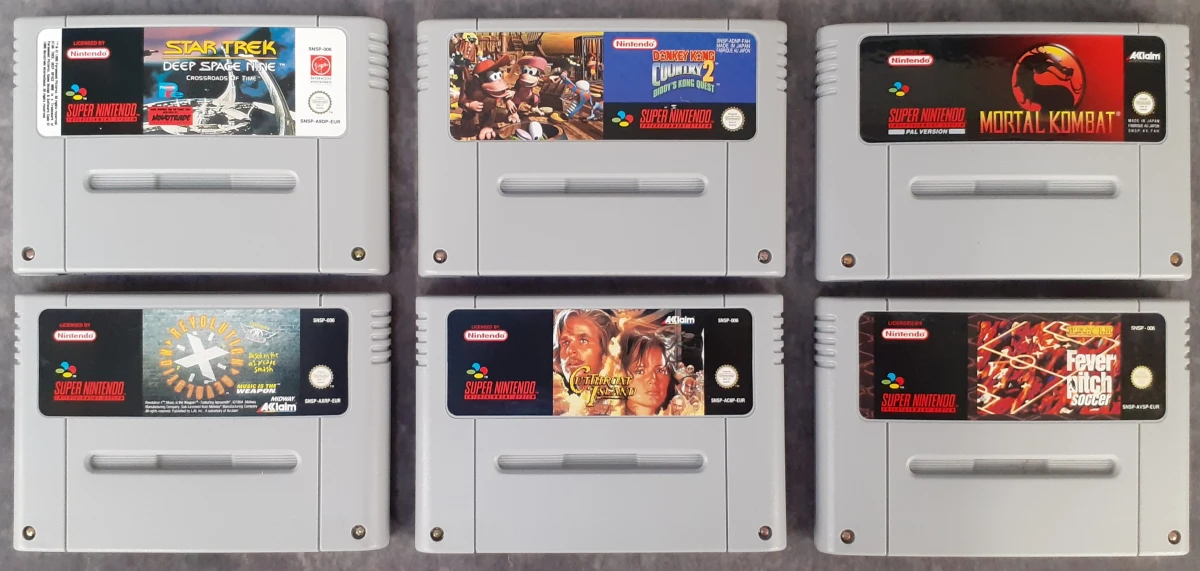 Spelconsole: Originele SNES console met 6 games + Super Gameboy adapter - foto 5