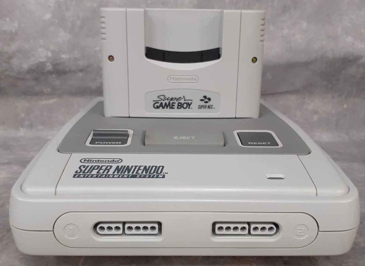 Spelconsole: Originele SNES console met 6 games + Super Gameboy adapter - foto 3