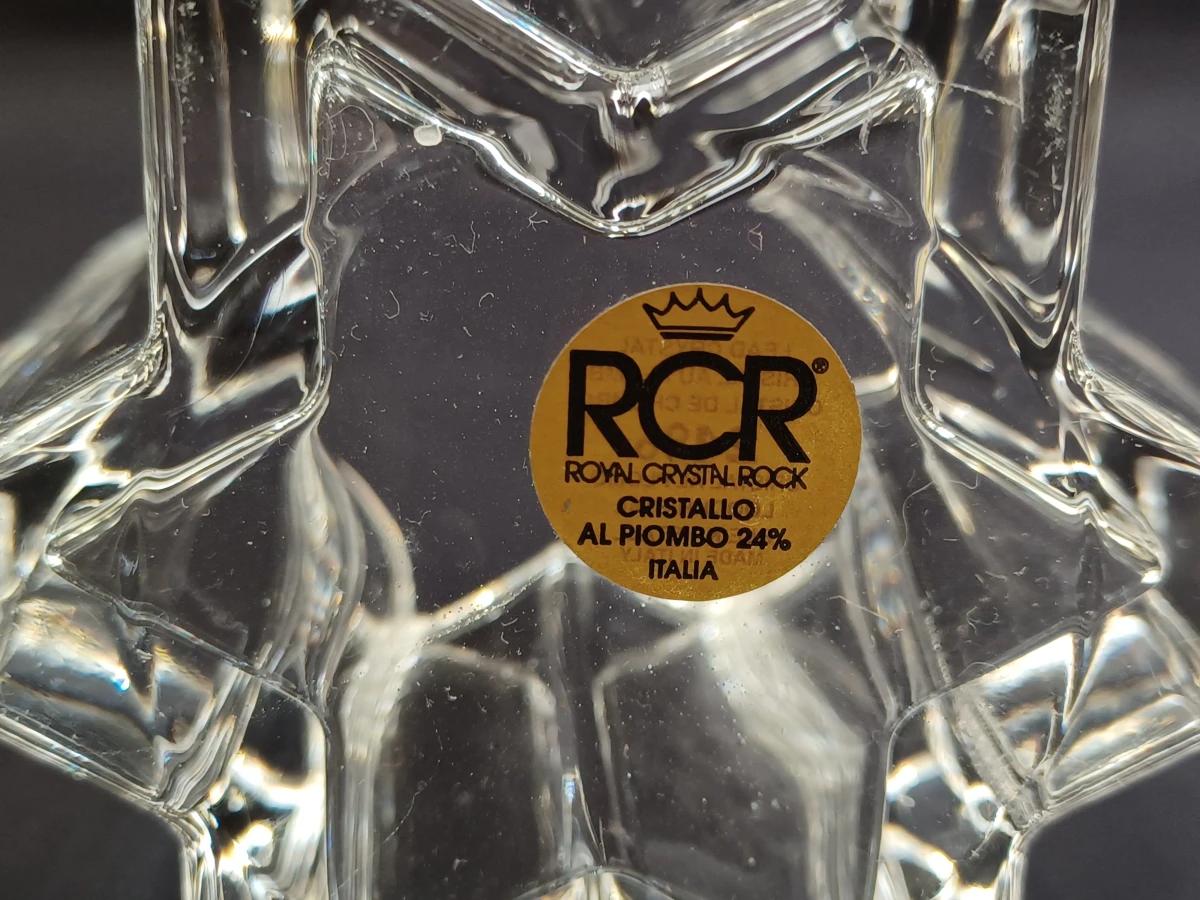 Drie stervormige kristallen kandelaars van Royal Christal Rock (RCR) uit Italië - foto 7