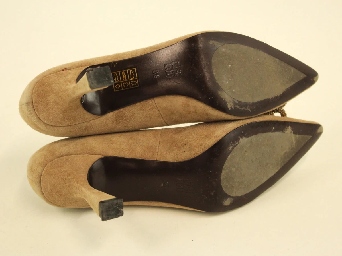Bibi Lou - suède pumps met bloemversiering - maat 38 - foto 4
