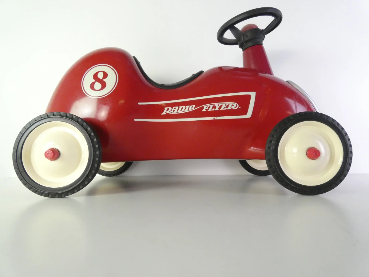 Radio Flyer Little Red Roadster (Model 8) metalen loopauto - foto 3