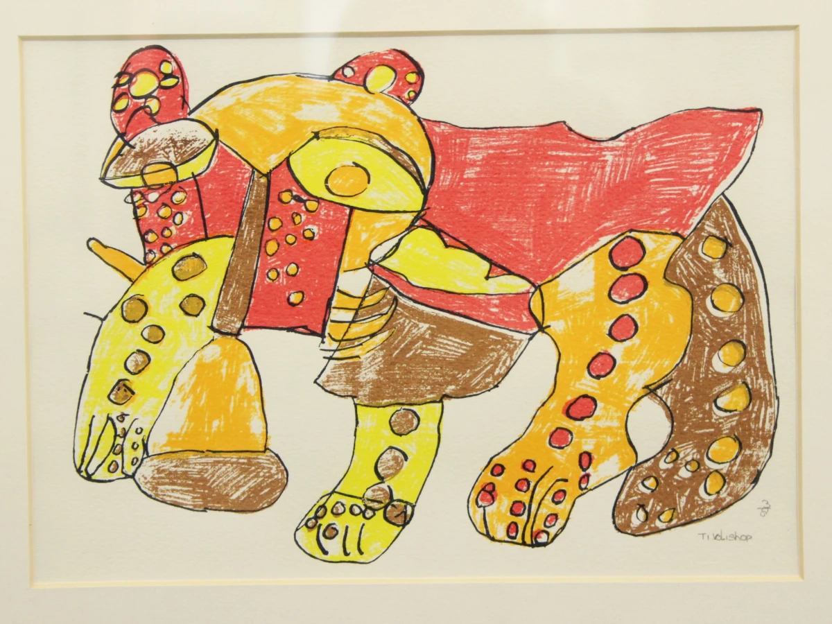 Abstracte grafische print van een roofdier - Tivolishop - foto 2