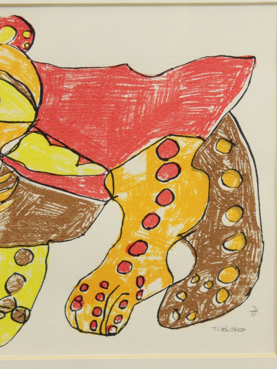 Abstracte grafische print van een roofdier - Tivolishop - foto 5