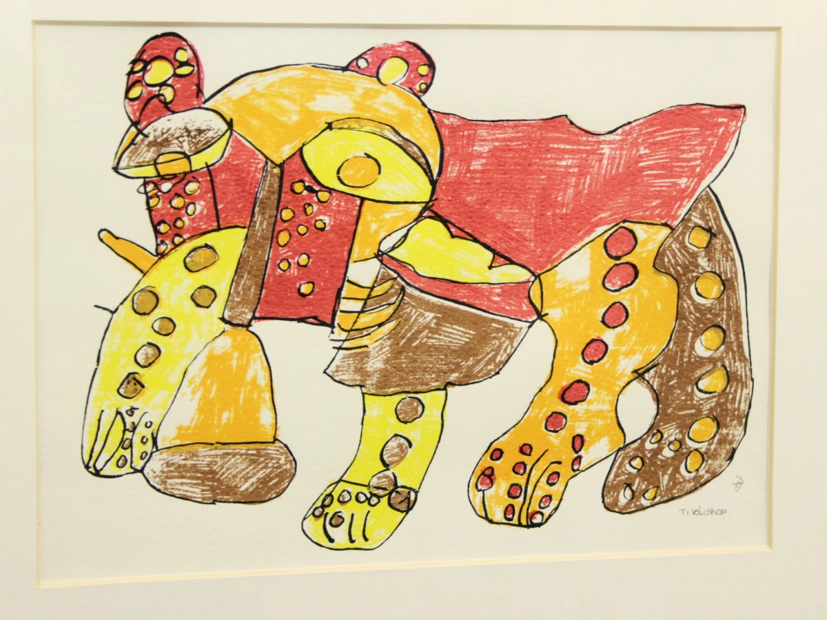Abstracte grafische print van een roofdier - Tivolishop - foto 6